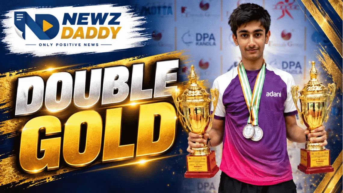 Vivaan Dave Wins Two Golds at Gujarat State Table Tennis Meet